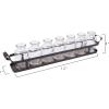 imageCreative CoOp 7 Glass Bottles on Rectangle Metal Tray with Handles Set of 8 Pieces