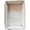 imageCreative CoOp Large Rectangular Hemp Fiber and Metal Bin with Cotton Canvas Lining and Handle Natural