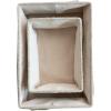 imageCreative CoOp Large Rectangular Hemp Fiber and Metal Bin with Cotton Canvas Lining and Handle Natural