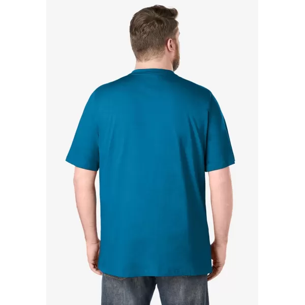 Liberty Blues by Kingsize Mens Big ampamp Tall LongerLength ShrinkLess Piqu PoloHeather Slate