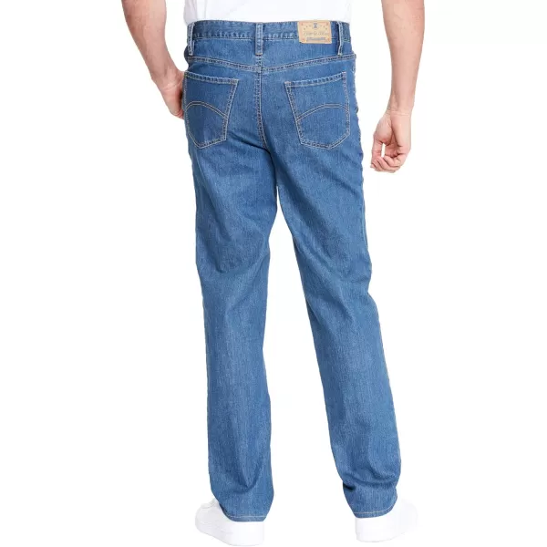 Liberty Blues by Kingsize Mens Big ampamp Tall RelaxedFit Stretch 5Pocket JeansDark Rinse