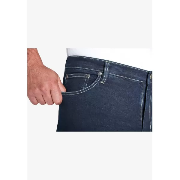 Liberty Blues by Kingsize Mens Big ampamp Tall StraightFit Stretch 5Pocket JeansBlue Wash