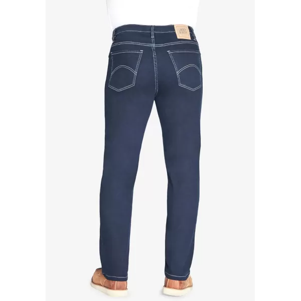 Liberty Blues by Kingsize Mens Big ampamp Tall StraightFit Stretch 5Pocket JeansDark Indigo