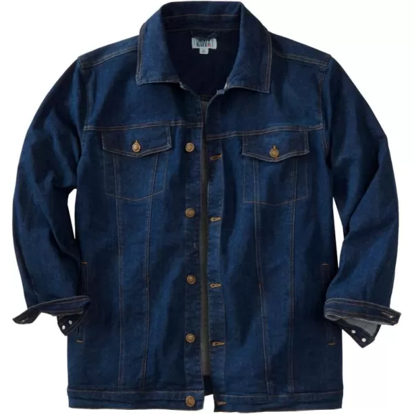 Liberty Blues by KingSize Mens Big ampamp Tall Denim JacketStonewash