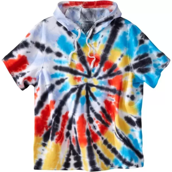 Liberty Blues by KingSize Mens Big ampamp Tall ShortSleeve HoodieTie Dye