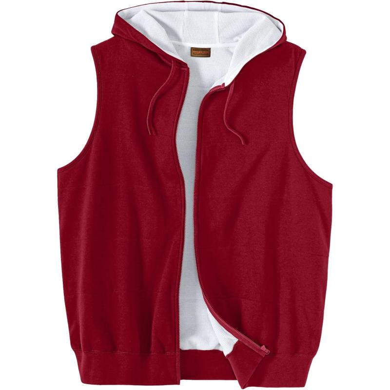 imageBoulder Creek by KingSize Mens Big ampamp Tall Tall ThermalLined Fleece VestRich Burgundy
