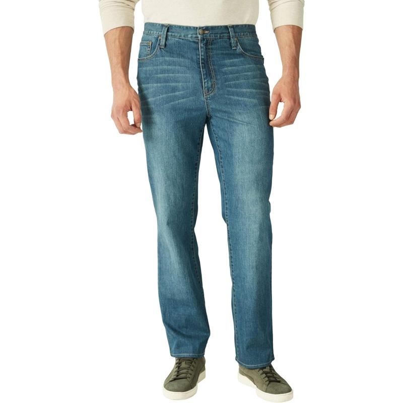 imageLiberty Blues by Kingsize Mens Big ampamp Tall Loose Fit 5Pocket Stretch JeansBlue Wash