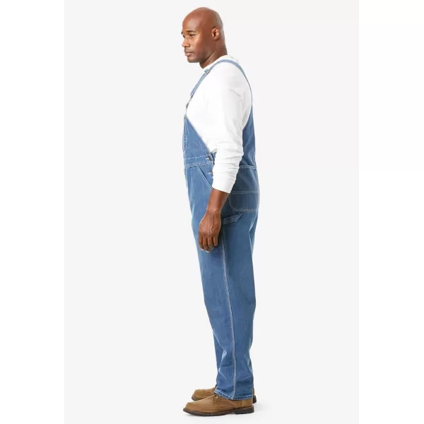 Boulder Creek by KingSize Mens Big ampamp Tall Denim OverallsBlue Wash