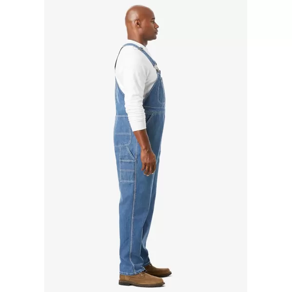 Boulder Creek by KingSize Mens Big ampamp Tall Denim OverallsCharcoal