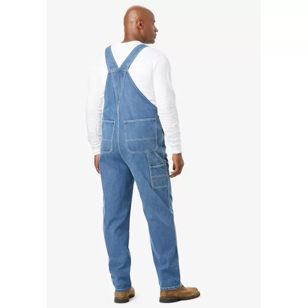 Boulder Creek by KingSize Mens Big ampamp Tall Denim OverallsIndigo