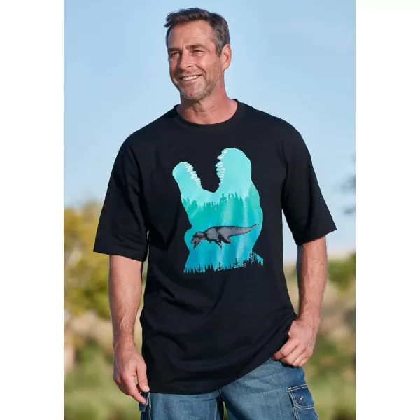 Boulder Creek by Kingsize Mens Big ampamp Tall Nature Graphic TeeBig Foot