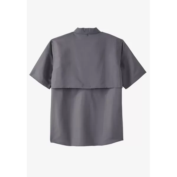 Boulder Creek by Kingsize Mens Big ampamp Tall OffShore ShortSleeve Sport ShirtOlive