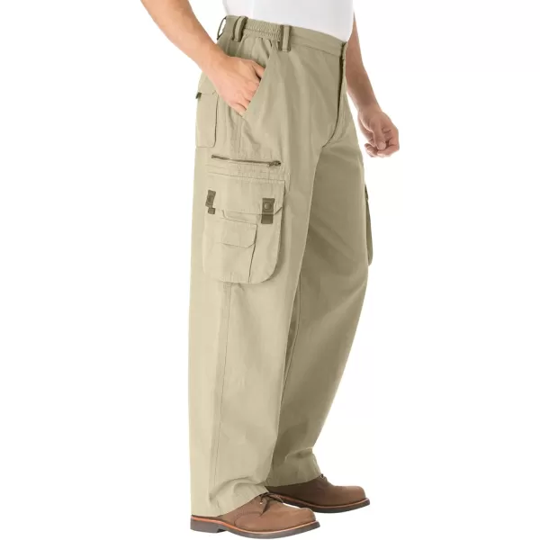 Boulder Creek by Kingsize Mens Big ampamp Tall Ripstop Cargo PantsBark