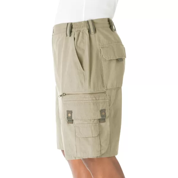 Boulder Creek by Kingsize Mens Big ampamp Tall Ripstop Cargo ShortsDark Khaki