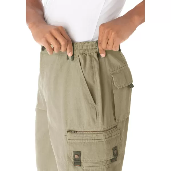 Boulder Creek by Kingsize Mens Big ampamp Tall Ripstop Cargo ShortsDark Khaki