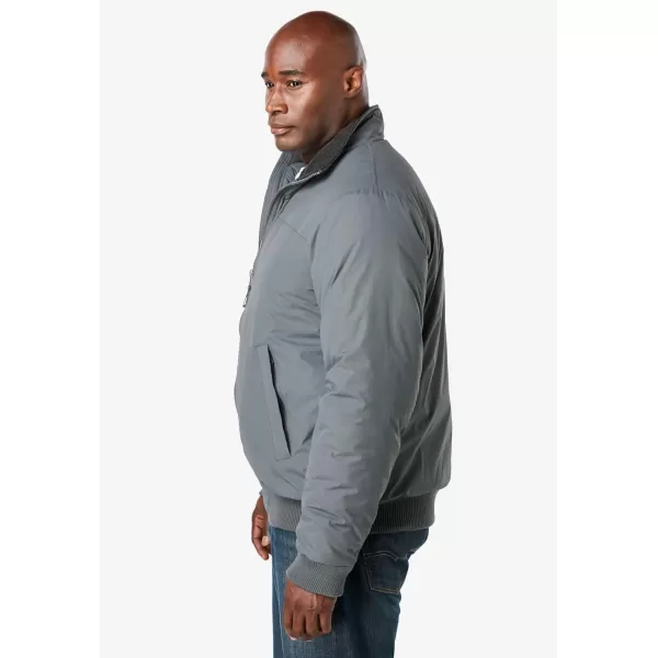 KingSize Mens Big ampamp Tall FleeceLined Bomber JacketBlack