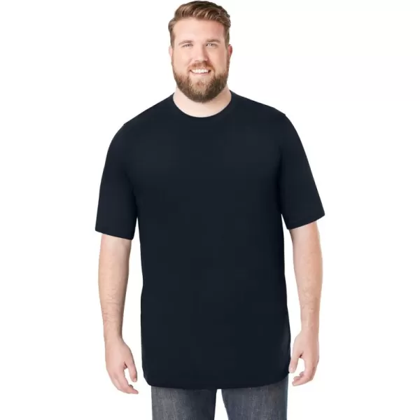 Boulder Creek by Kingsize Mens Big ampamp Tall Heavyweight Jersey Crewneck TShirtBlack