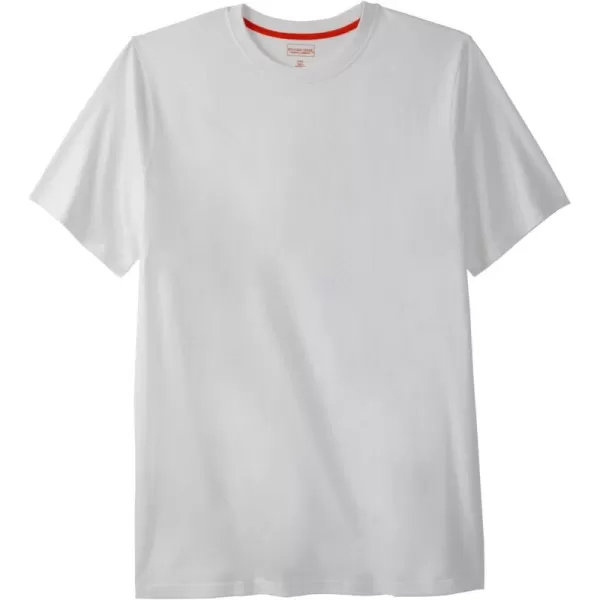 Boulder Creek by Kingsize Mens Big ampamp Tall Heavyweight LongerLength Crewneck TShirtWhite