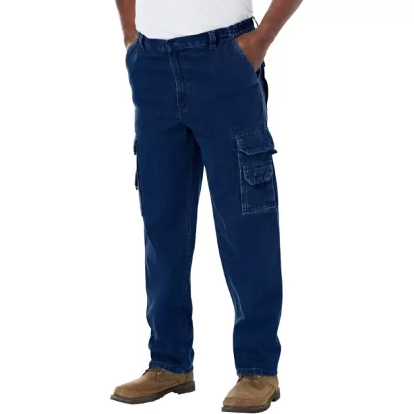 Boulder Creek by Kingsize Mens Big ampamp Tall Marine Cargo PantsStonewash