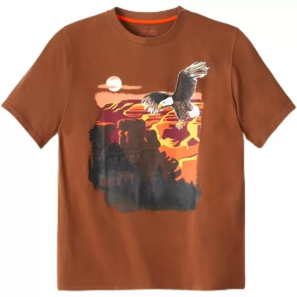 Boulder Creek by Kingsize Mens Big ampamp Tall Nature Graphic TeeEagle Canyon