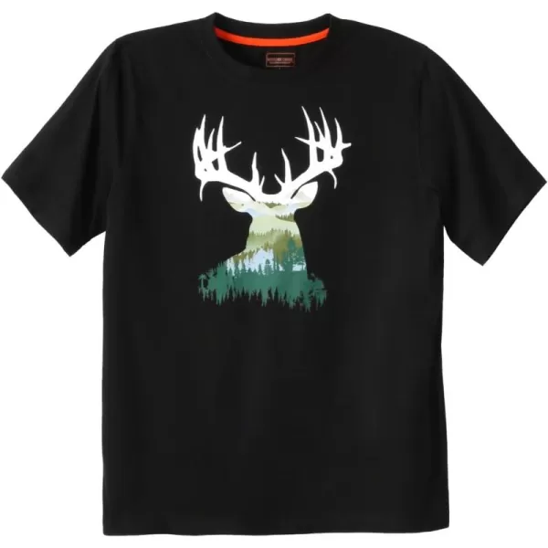 Boulder Creek by Kingsize Mens Big ampamp Tall Nature Graphic TeeForest Deer