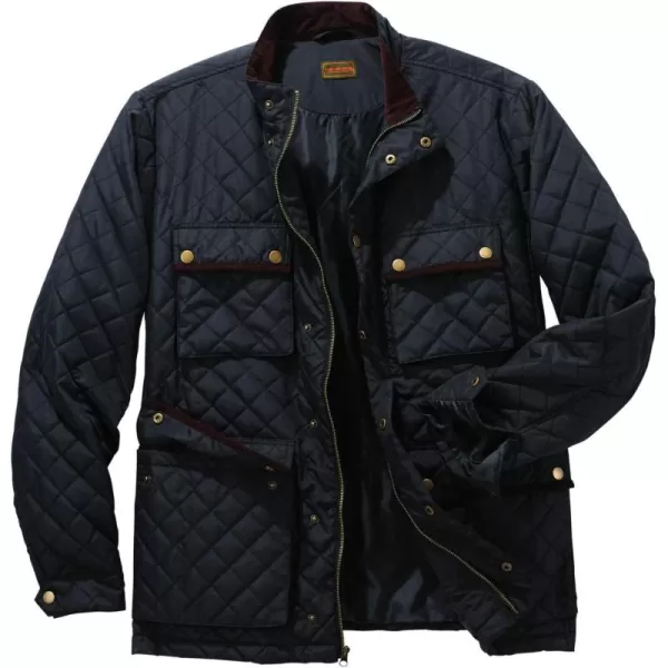 Boulder Creek by Kingsize Mens Big ampamp Tall Quilted JacketBlack 0775