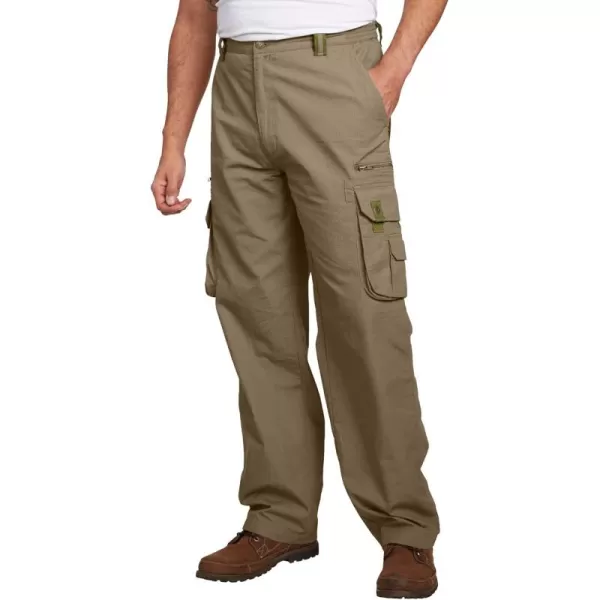 Boulder Creek by Kingsize Mens Big ampamp Tall Ripstop Cargo PantsDark Khaki