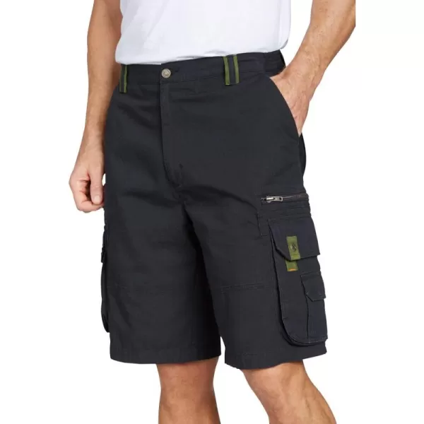 Boulder Creek by Kingsize Mens Big ampamp Tall Ripstop Cargo ShortsBlack