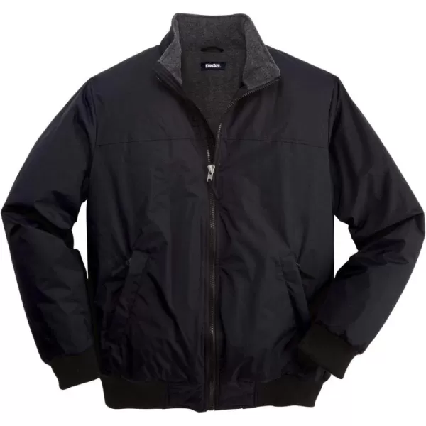 KingSize Mens Big ampamp Tall FleeceLined Bomber JacketBlack