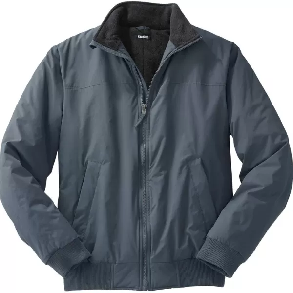 KingSize Mens Big ampamp Tall FleeceLined Bomber JacketCarbon