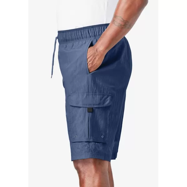 KingSize Mens Big ampamp Tall 8quot Cargo Swim TrunksRoyal Blue