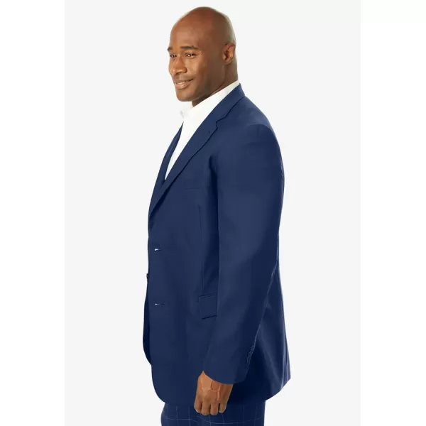 KingSize Mens Big ampamp Tall Easy Movement TwoButton JacketNavy