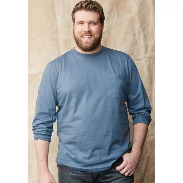 KingSize Mens Big ampamp Tall Heavyweight Cotton TankSlate Blue