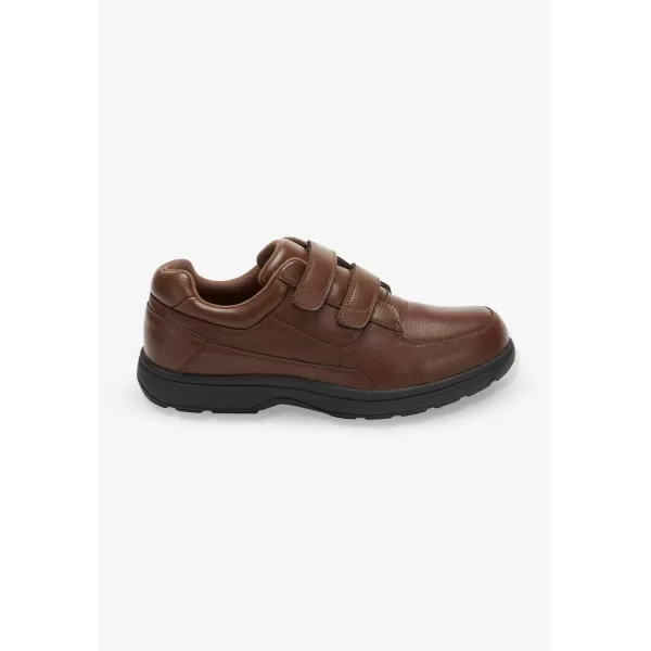 KingSize Mens Double Adjustable Strap Comfort Walking ShoeBrown