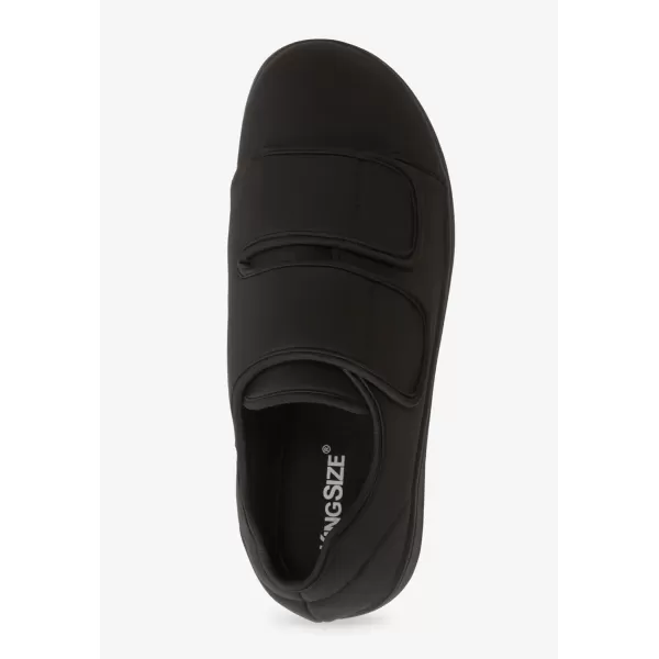 KingSize Mens Extra Wide clean Walking ShoeBlack