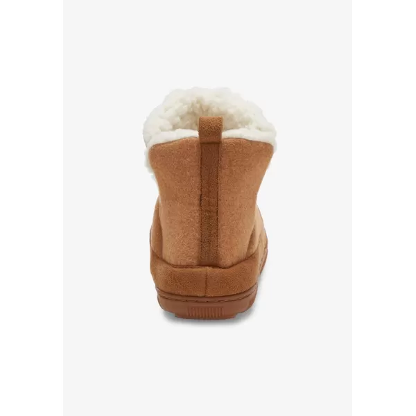 KingSize Mens Sherpa Lined Comfort Slipper BootTan