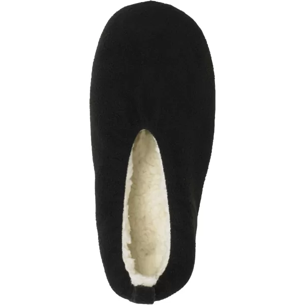 KingSize Mens Sherpa Lined Sock SlipperBlack
