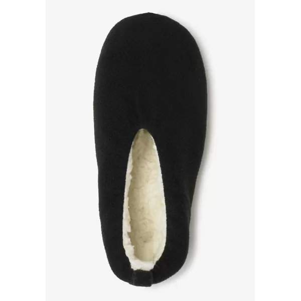 KingSize Mens Sherpa Lined Sock SlipperBlack