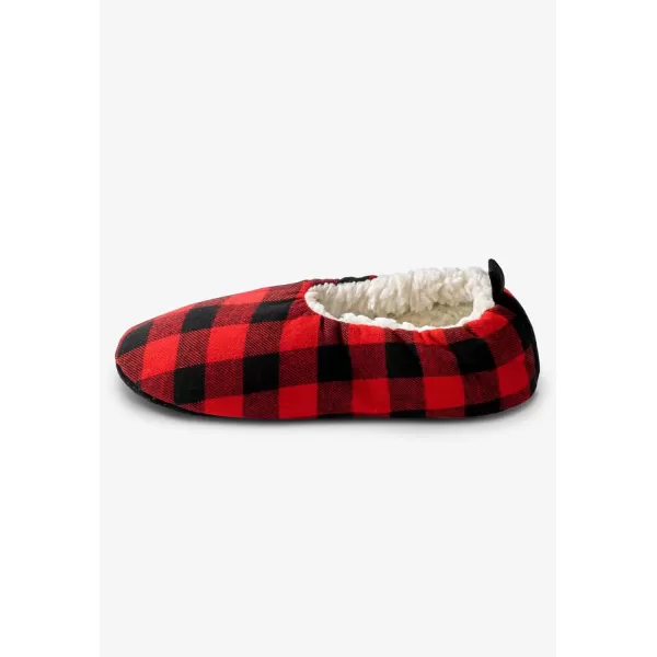 KingSize Mens Sherpa Lined Sock SlipperBlack