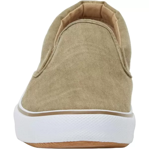 KingSize Mens Wide Width Canvas Slipon ShoesDark Khaki 0481