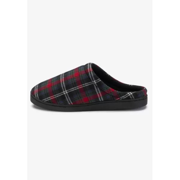 KingSize Mens Wide Width Fleece Clog SlippersBlack 0180