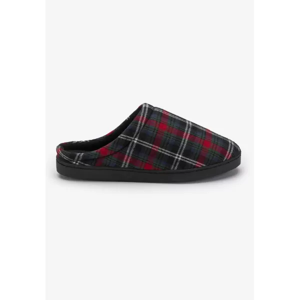 KingSize Mens Wide Width Fleece Clog SlippersBlack 0180