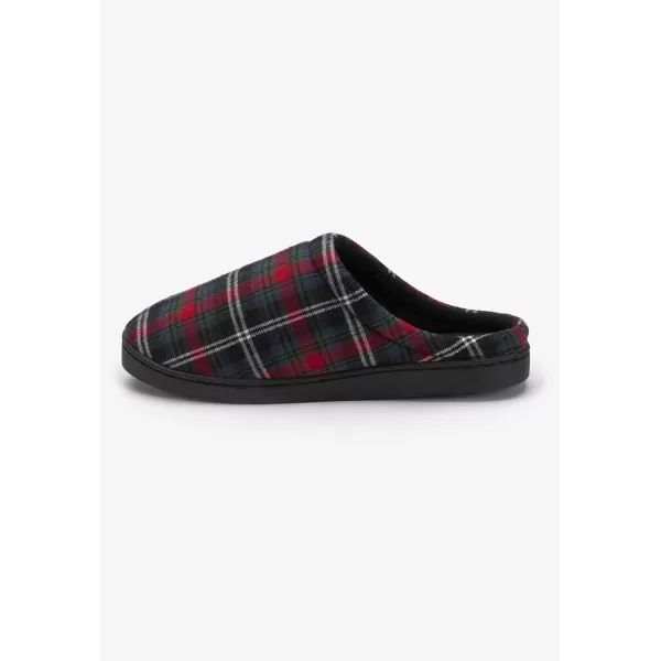 KingSize Mens Wide Width Fleece Clog SlippersBlack 0180