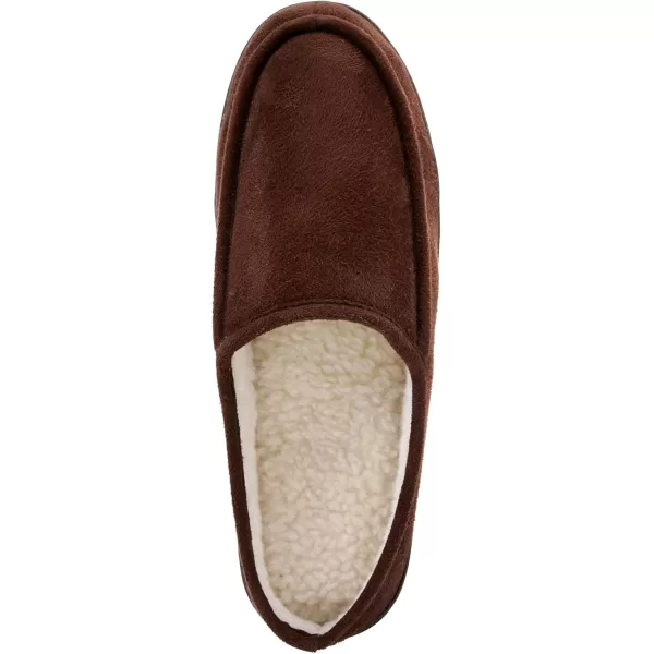 KingSize Mens Wide Width Microsuede Clog SlippersBrown 0301