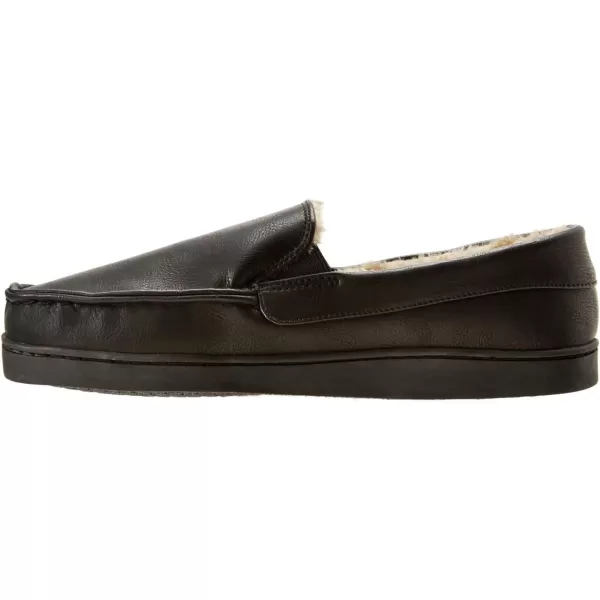 KingSize Mens Wide Width Romeo SlippersBlack 0006