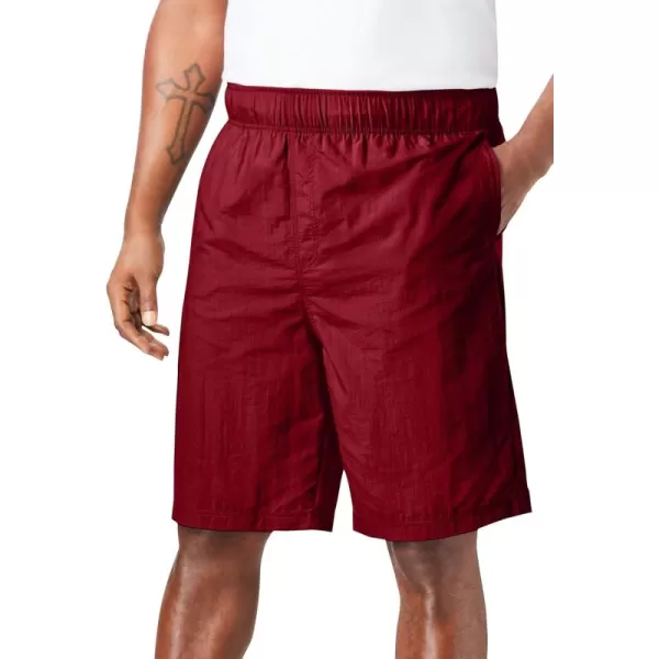 KingSize Mens Big ampamp Tall 8quot Classic Swim TrunksRich Burgundy