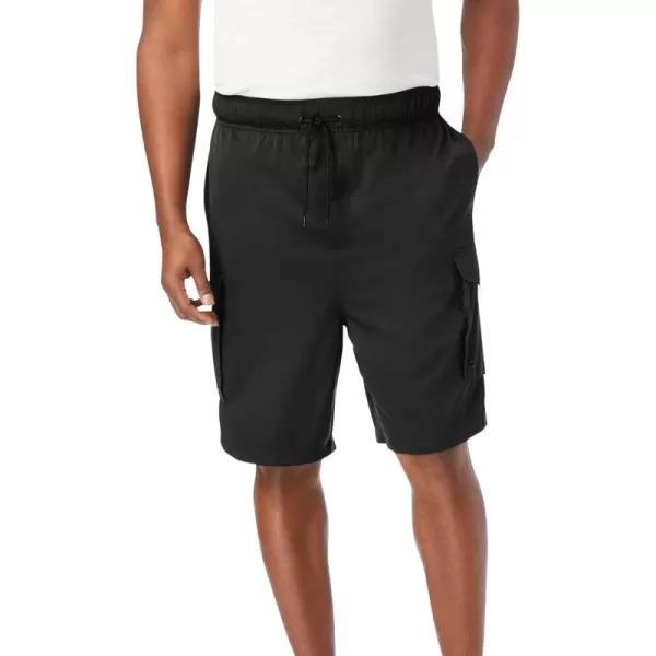 KingSize Mens Big ampamp Tall 8quot Flex Cargo Swim TrunksBlack