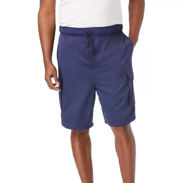 KingSize Mens Big ampamp Tall 8quot Flex Cargo Swim TrunksNavy