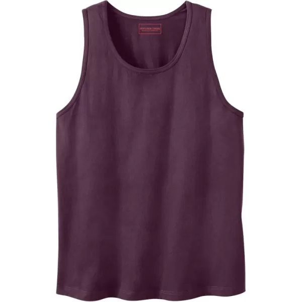 KingSize Mens Big ampamp Tall Heavyweight Cotton TankDeep Purple