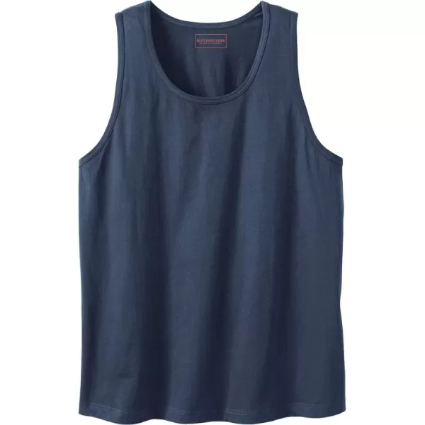 KingSize Mens Big ampamp Tall Heavyweight Cotton TankNavy